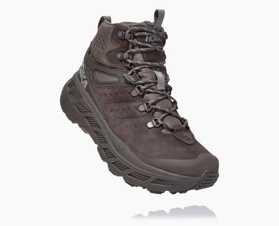 Botas De Montaña Hoka One One Hombre Marrom - Stinson Mid Gore-Tex - BZAL19672